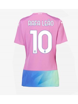 AC Milan Rafael Leao #10 Ausweichtrikot für Frauen 2023-24 Kurzarm